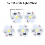 ampoules led 1w 3w 5v 12v blanc chaud circulaires modernes 16mm 20mm