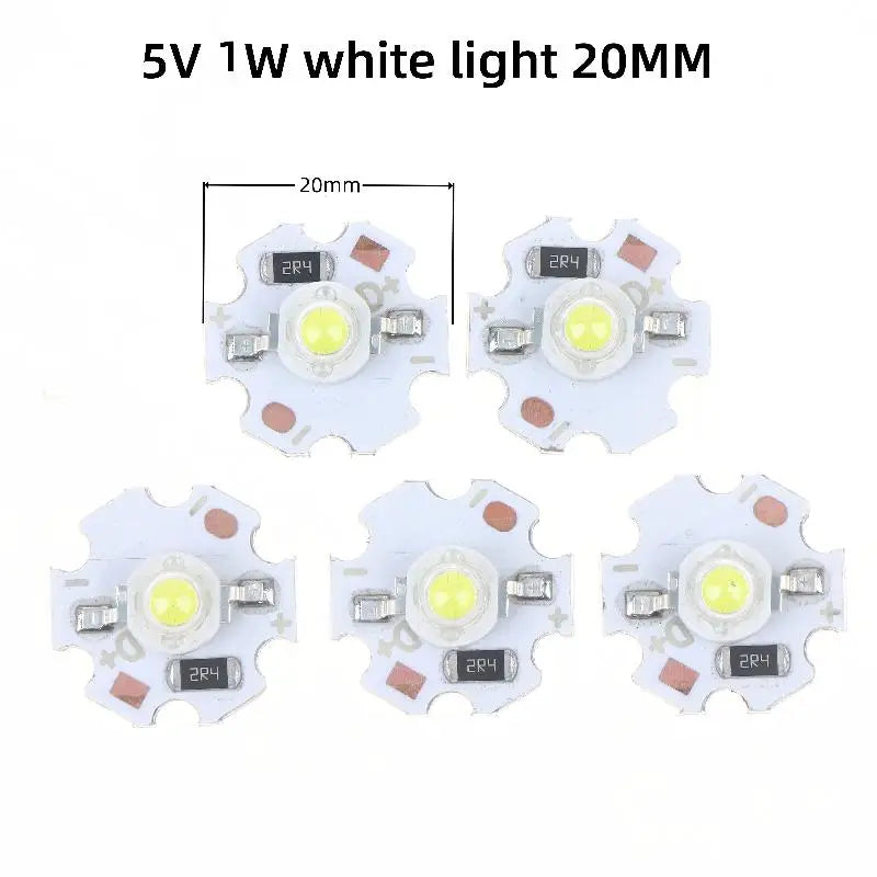 ampoules led 1w 3w 5v 12v blanc chaud circulaires modernes 16mm 20mm