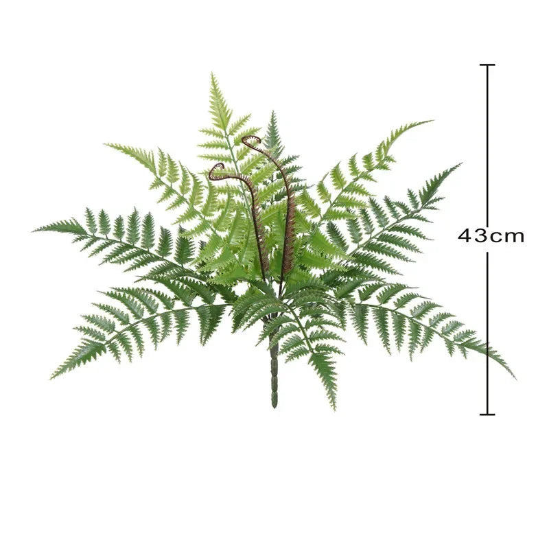 plantes artificielles feuilles vertes modernes branche fine pot décoratifextérieur expositionDecorationChambre