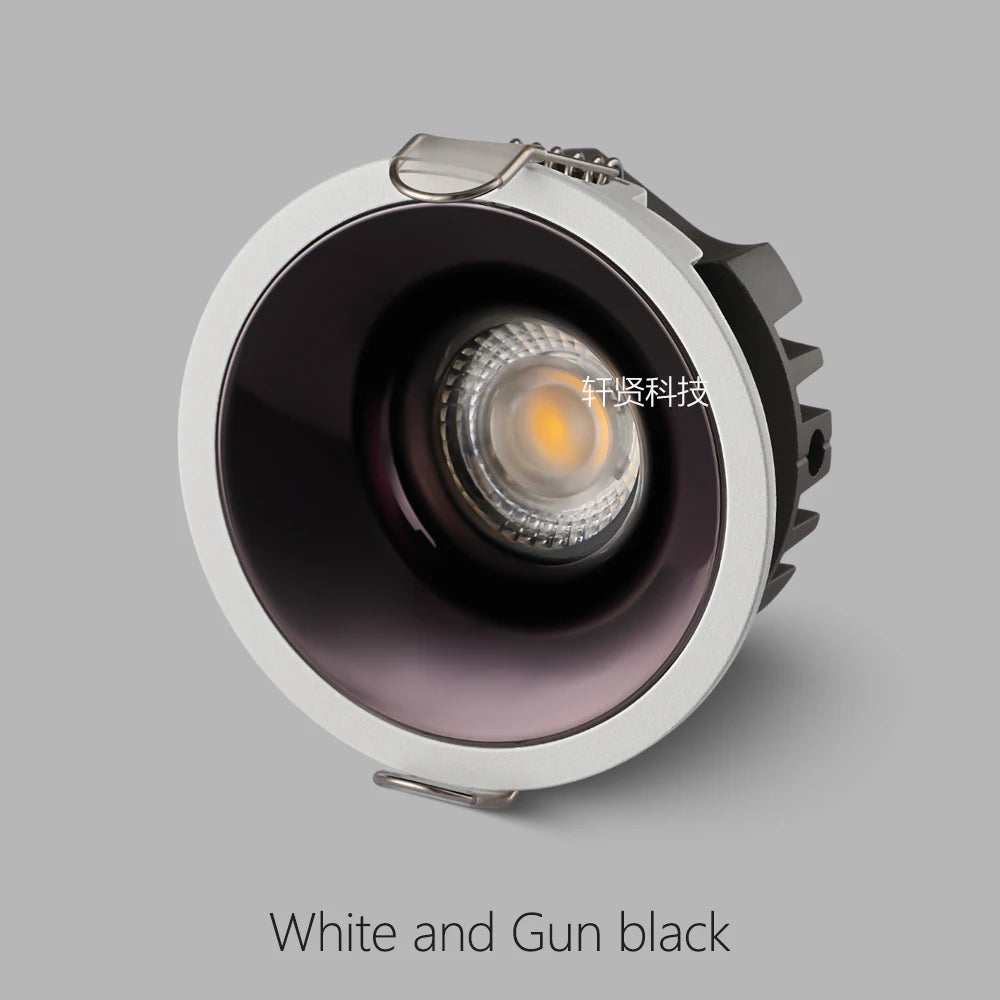spot led encastrable blanc moderne aluminium éclairage intérieur cuisine salon minimaliste