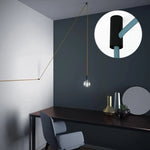 Kit de suspension lampe ABS crochet câble noir