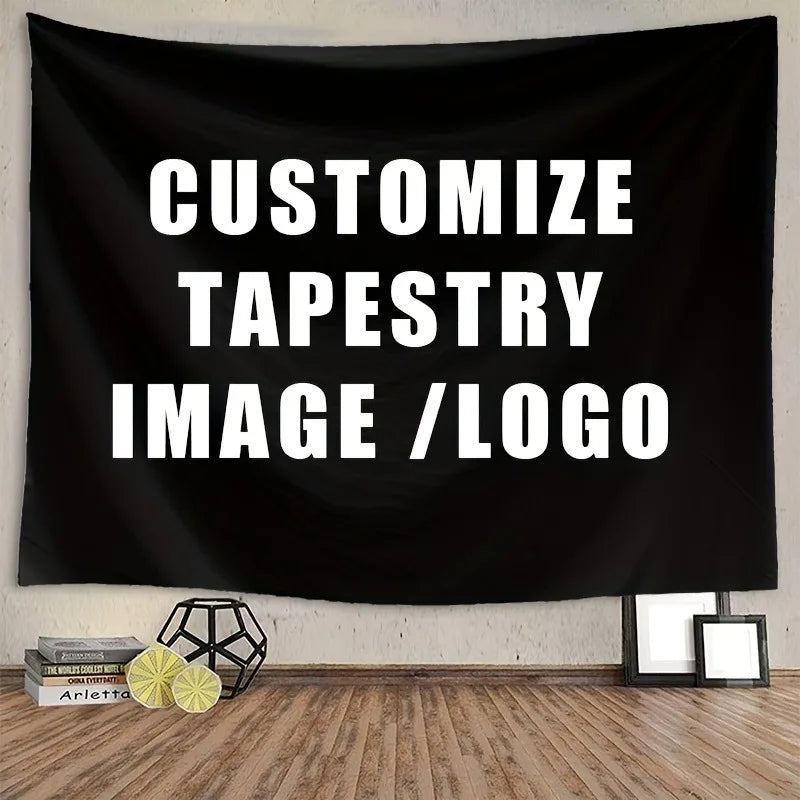 tapisserie moderne texturée noire imprimée 100 polyester rectangle anniversaire mariage décoration maison festive