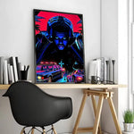 affiche the weeknd moderne pvc noire blanche cadre salon chambre decoration artistique