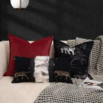 coussins imprimés animaux tigre léopard noir contemporains décoratifs sofa chaise voiture 50x50cm 45x45cm