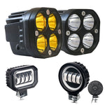 projecteurs led travail 40w ip67 jaune blanc noir modernes robustes