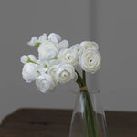 bouquet fleurs artificielles mariage couleur rose blanc orange vase goutte minimaliste decorationintérieur