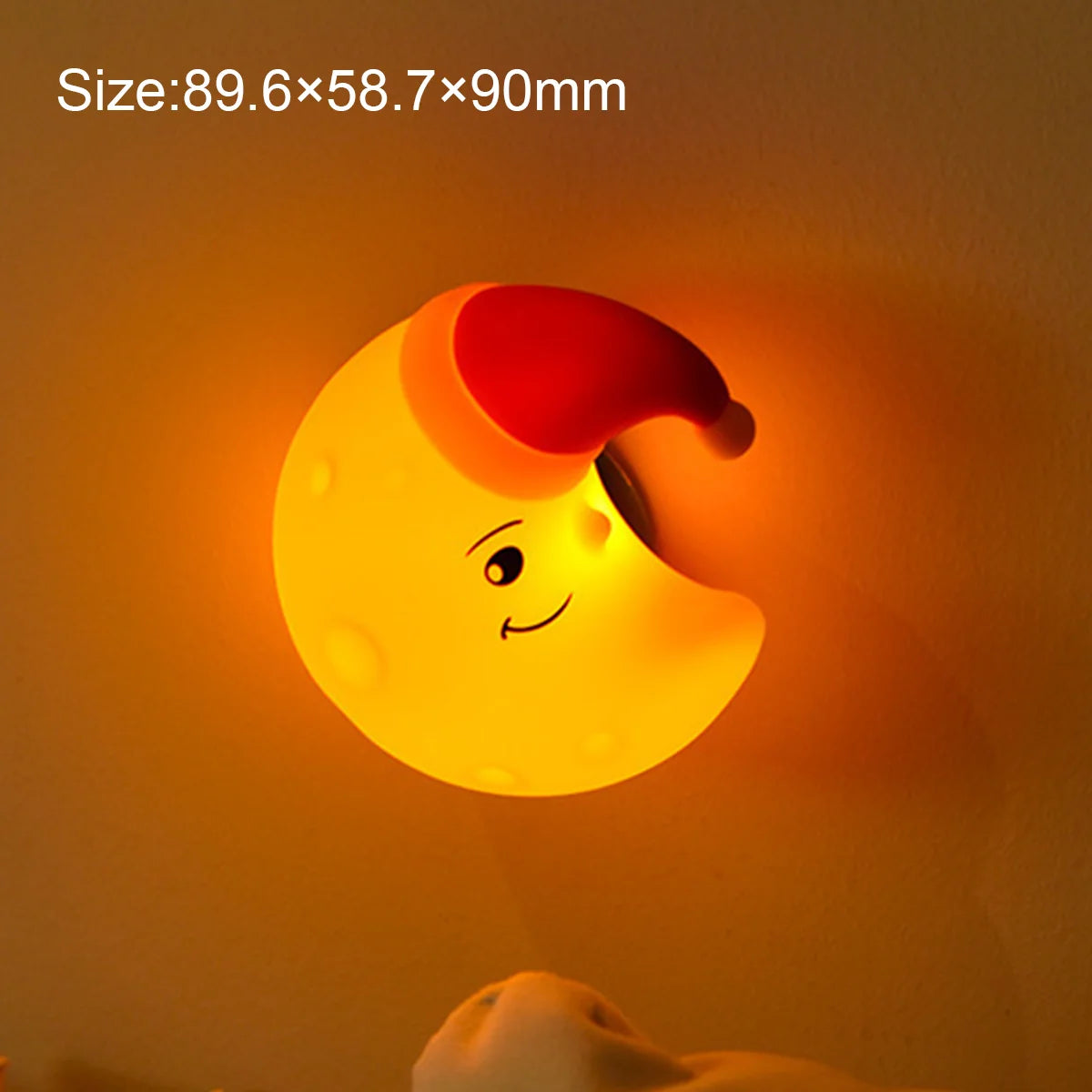 lampe nuit veilleuse lune étoile nuages sourire aimant rechargeable usb led mignon cartoon enfants