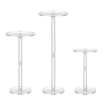 support table transparent moderne colonne ronde vase acrylique décoration mariage anniversaire événement festive
