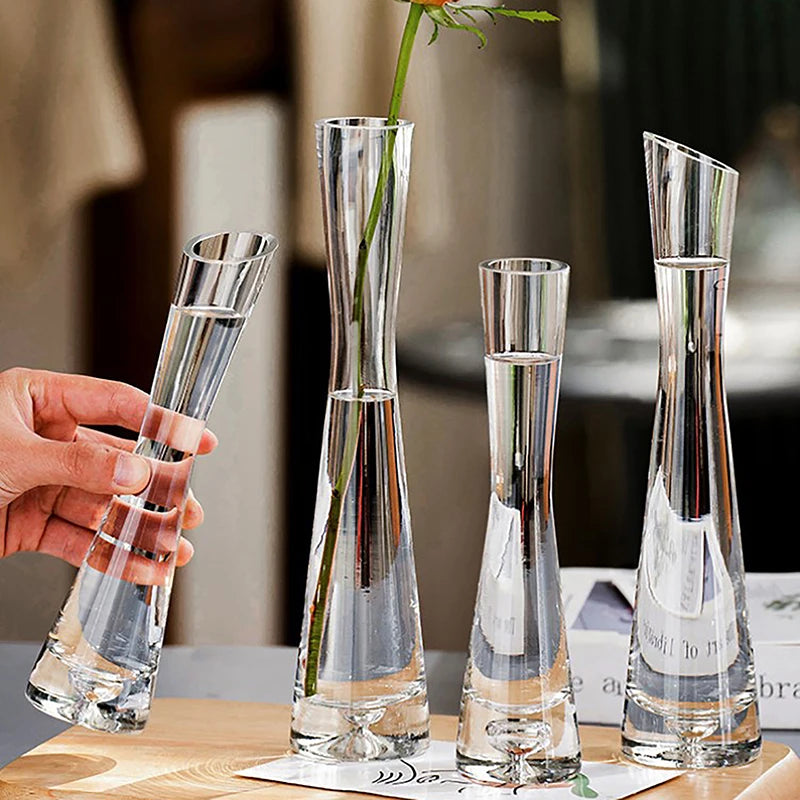 vase verre transparent moderne minimaliste décoration intérieure table chambre mariage