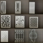 matrices découpes fleurs animaux carrés rectangles sacs arbres modernes blancs