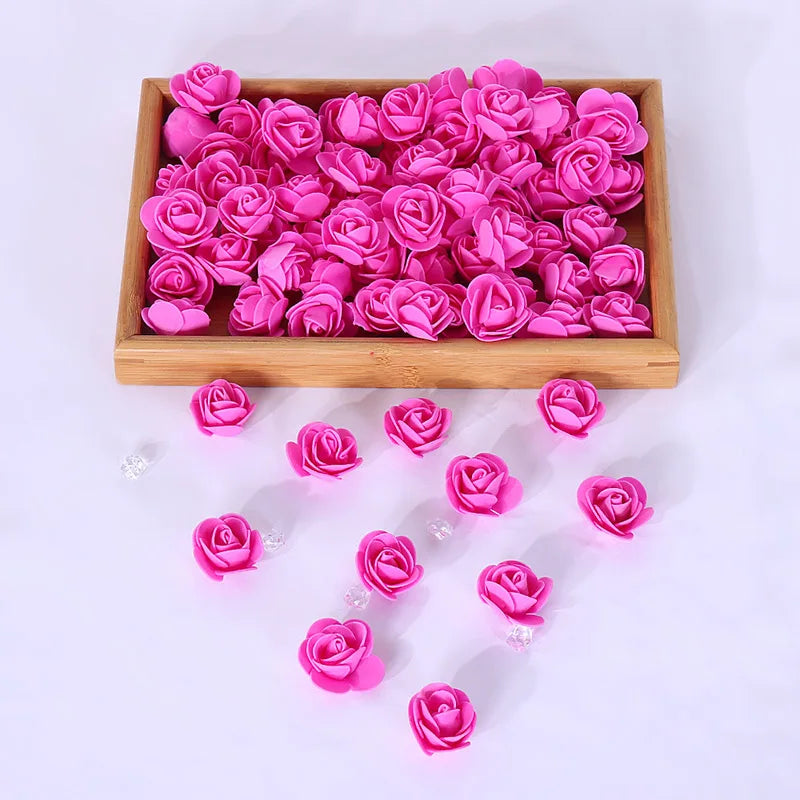 décoration mariage intérieur fleurs artificielles multicolores roses relief festive maison cadeaux anniversaire