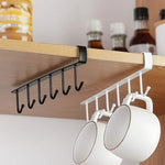 porte verres porte accessoires cuisine clips magnétiques noir blanc modernes pratiques cuillères fourchettes couteaux