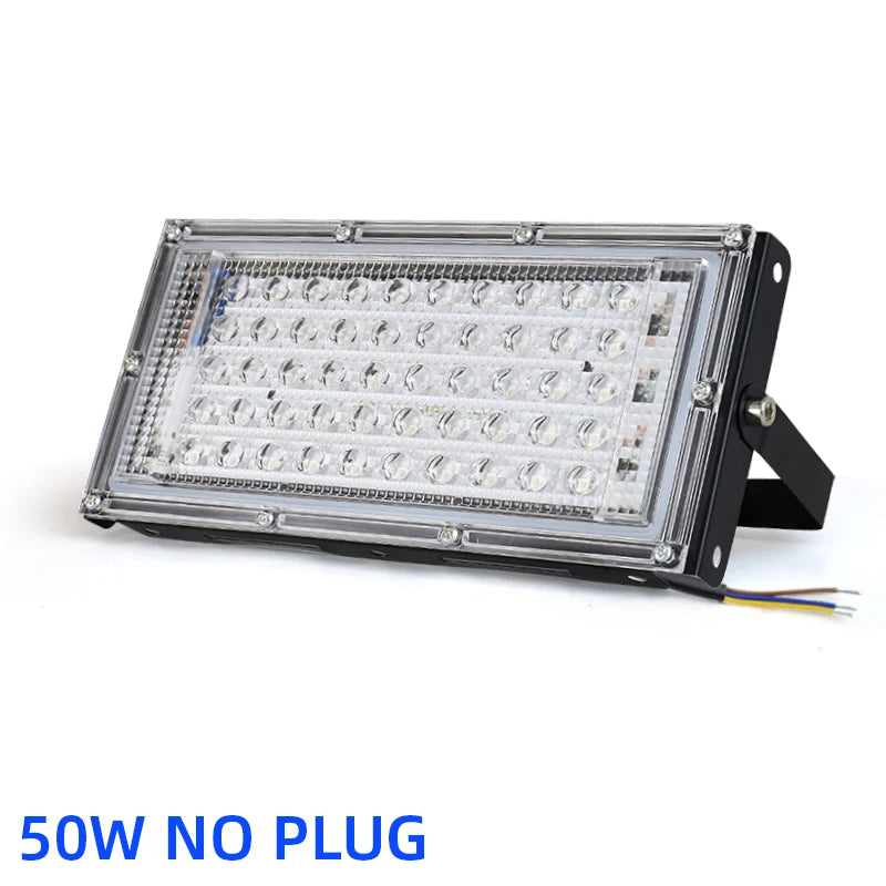 projecteur led uv 50w 100w 150w noir violet moderne clips câble alimentation interrupteur