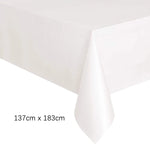 serviette table jetable rectangulaire unie mariage anniversaire fête décoration table plastique moderne
