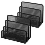 organisateur métal noir maille moderne enveloppes cartes postales carnets