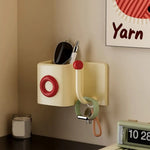 organisateur mural adhésif moderne porte accessoires coiffeuse rangement pratique rond simple