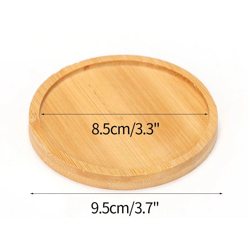 assiettes support plantes bois naturel moderne rustique motifs plantes blanc