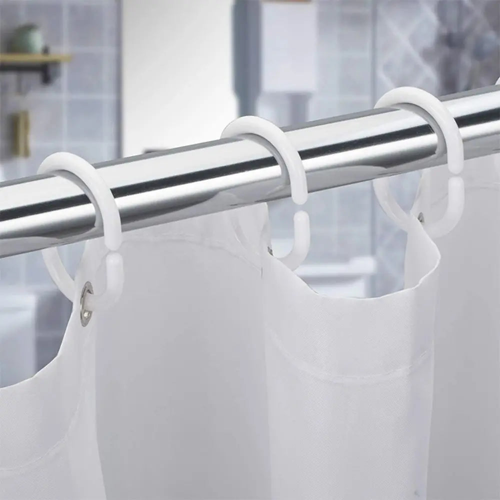 anneaux douche noirs blancs lisses modernes opaques tringle facile installerintérieur
