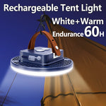 lampe camping rechargeable led bleu moderne aimantée compacte suspension perforée