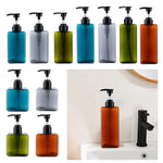 flacon savon liquide pompe rechargeable bleu moderne transparent refillable 250ml 450ml 650ml