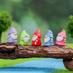 figurines naines miniatures résine bleu rouge jaune violet rose vert classiques 100 pièces