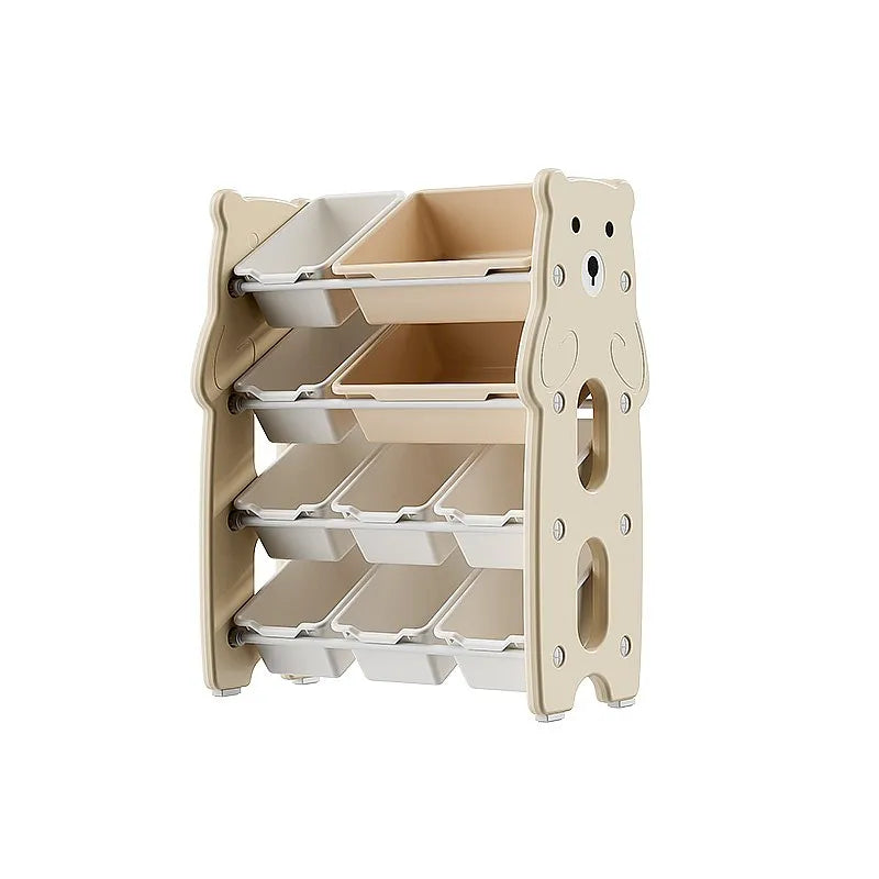 rangement enfant bois ours oiseau beige boites livres jouets modernes