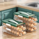 boîte œufs vert transparent réfrigérateur qualité alimentaire moderne pratique hermétique