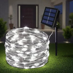 guirlande lumineuse solaire extérieure multicolore modes festifs blanc moderne noël jardin led