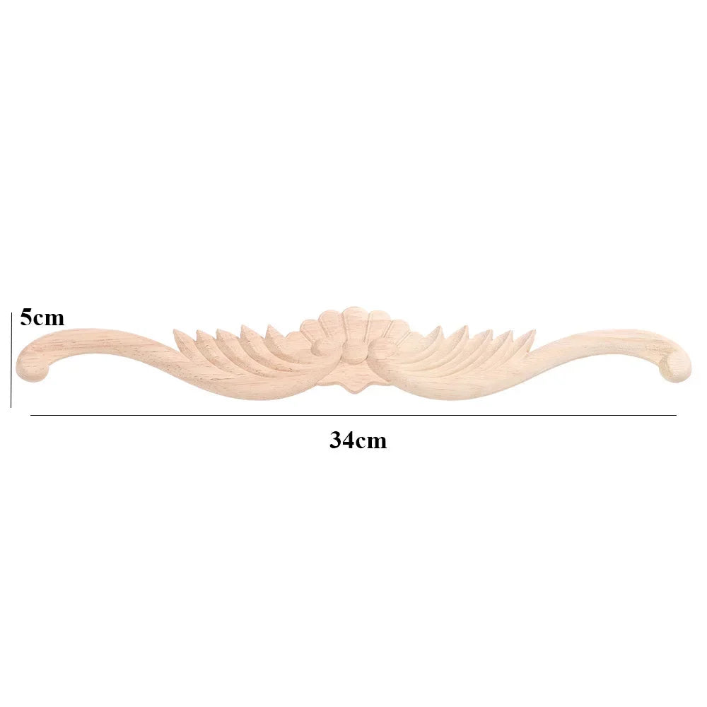 appliques decoratives bois floral sculptees baroques naturelles decoration murale farmhouse classic
