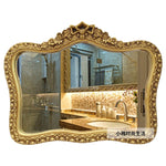 miroir baroque or argent blanc ornements floraux fixation murale décoration maison chambre salon
