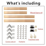 cadre peinture bois moderne 20x20cm 30x30cm 40x40cm 50x50cm texture bois naturel