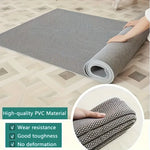 tapis porte gris moderne maille régulière antidérapant facile nettoyer 90x120cm pvc