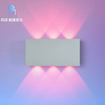 lampe murale led moderne noir blanc bleu vert violet rechargeable minimaliste absRGBO