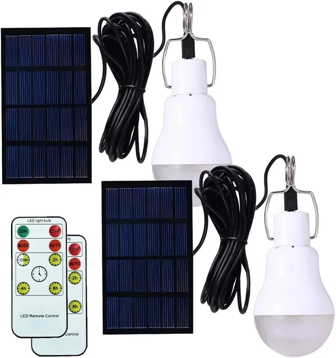lampe solaire portable panneau solaire rechargeable usb télécommande éclairage camping urgence étanche ip65 abs