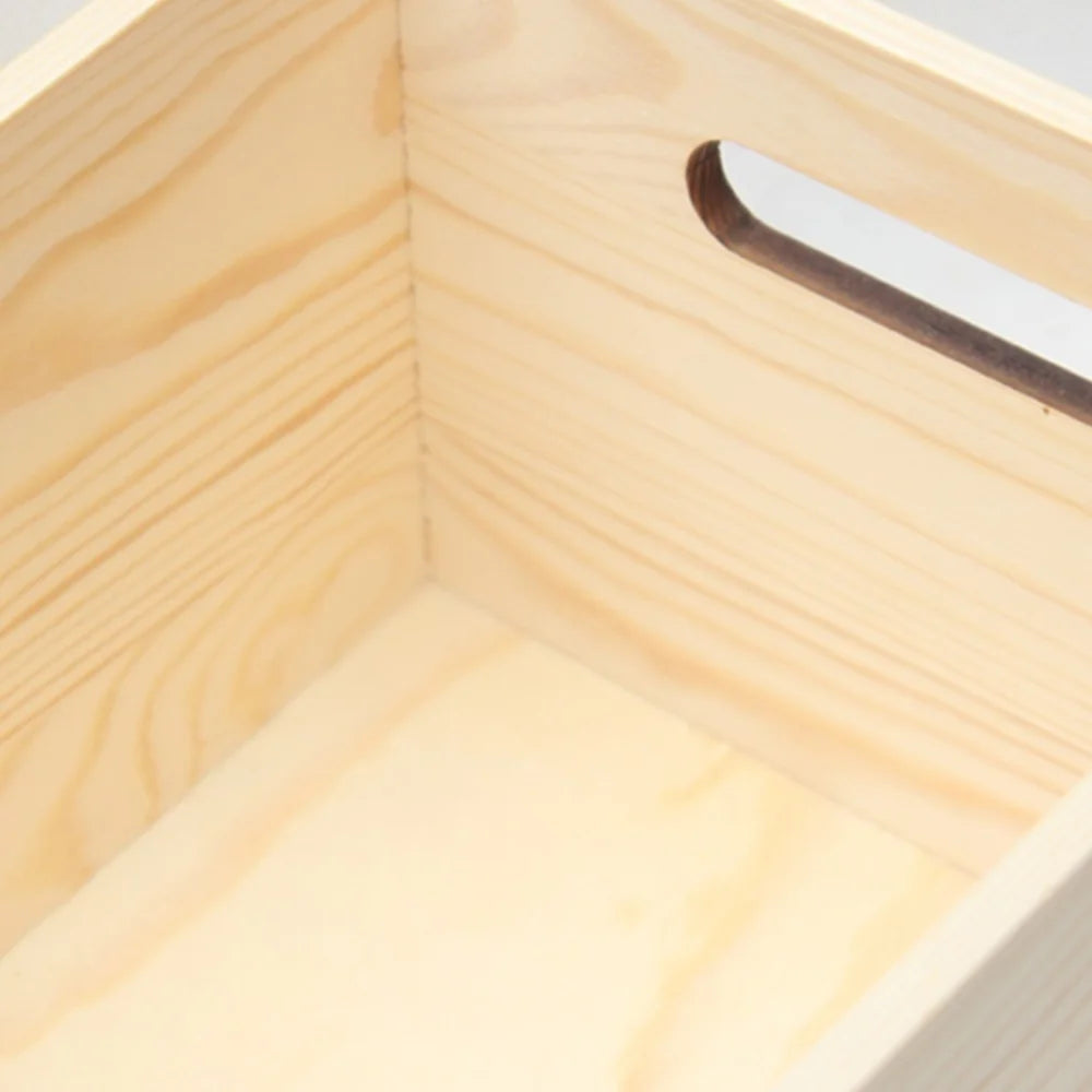 boîte rangement bois naturel minimaliste poignées intégrées rangement divers cuisine