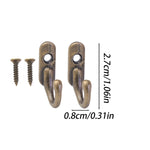 crochets muraux modernes minimaux bronze doré noir vis fixations salle bain cuisine support bijoux