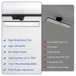 projecteurs led spot noir moderne 50w 60w rail super lumineux