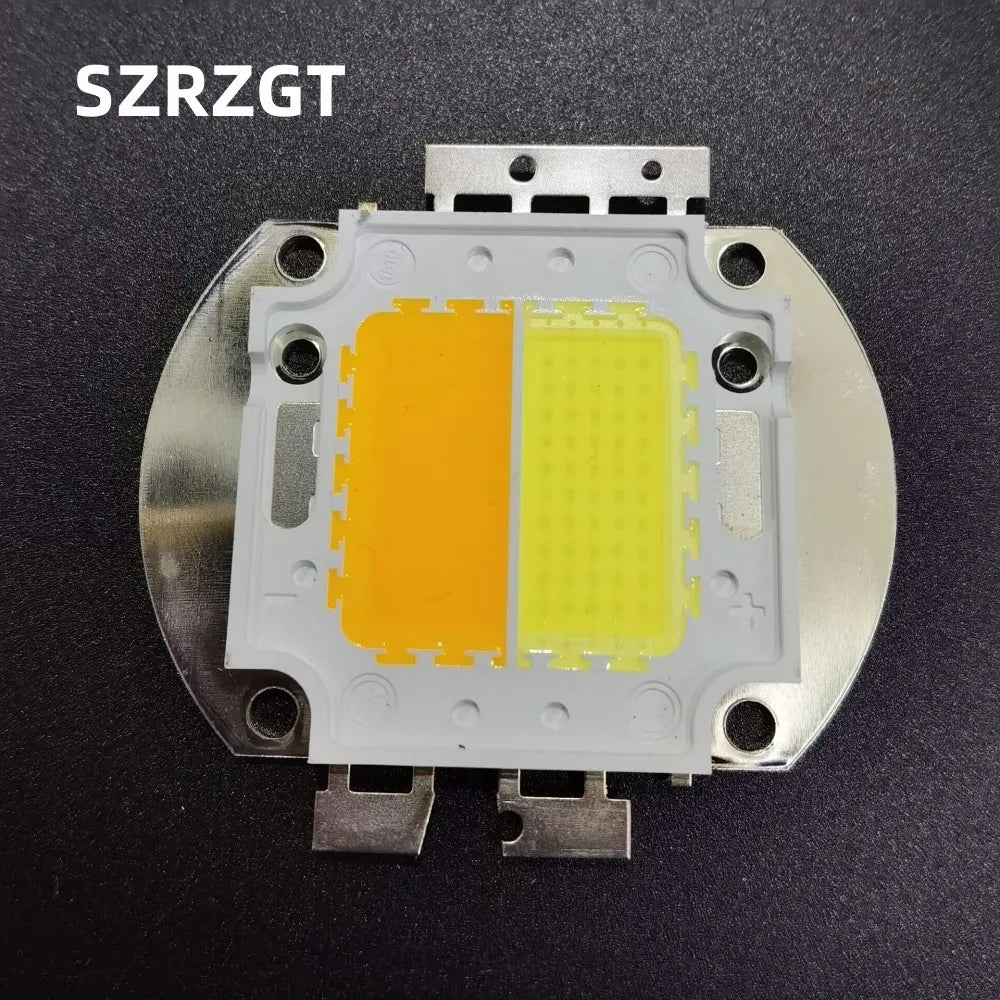 projecteur led double couleur 3000k 6500k orange jaune gris technique