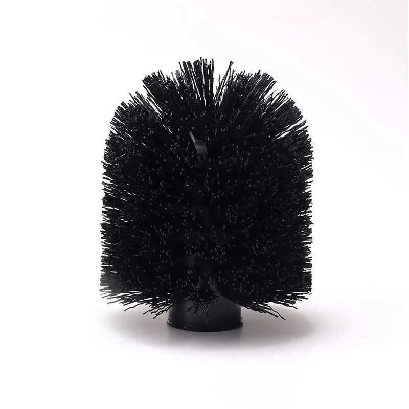 brosse toilette acier inoxydable noir argenté support mural moderne salle bains hygiène durable minimaliste