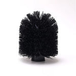 brosse toilette acier inoxydable noir argenté support mural moderne salle bains hygiène durable minimaliste