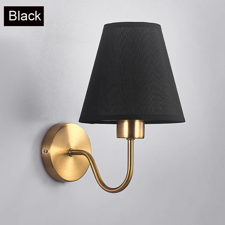 lampe murale tissu or moderne sans ampoule facile éclairage quotidien chambre salle bain