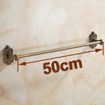 porte serviettes mural bronze ornements floraux vis fixations classique aluminium servant domestique