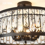 lampe cristal bronze moderne élégante lumière chaude neutre transparent chambre salon