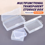 boîtes rangement transparentes multifonctionnelles poignées pratiques scies ciseaux bobines fil