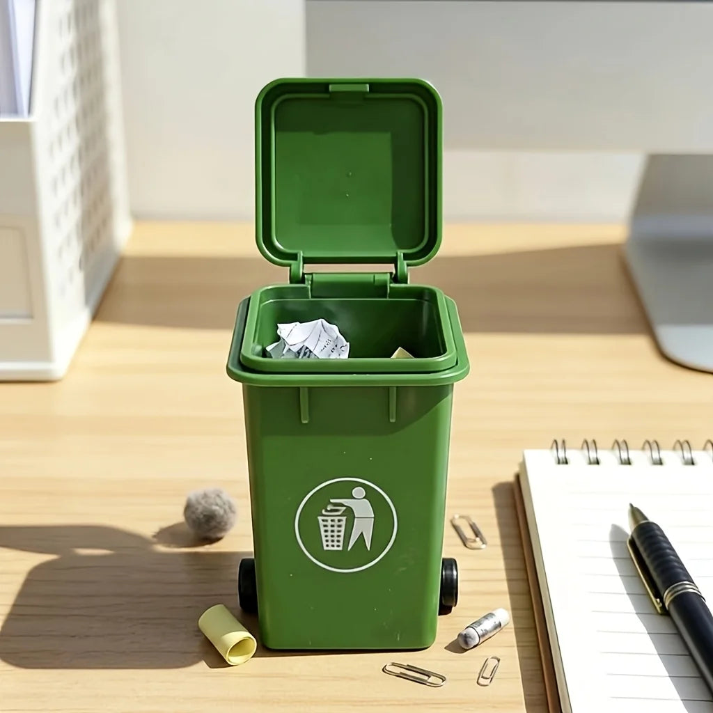 poubelles vert poubelles roulettes organisateur multifonctionnel conteneurs déchets papeterie rangement ludique