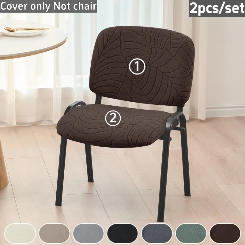 housse chaise gris rayures moderne adhésif polyester salle manger mariage banquette universelle washable