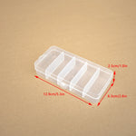 boîte compartiments transparente moderne poignée conteneur plastique organisation pratique fourchette cuillère bijoux rangement