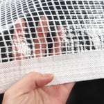filet protection transparent maille régulière résistant l'eau moderne eyelets métalliques blancextérieur succulentes