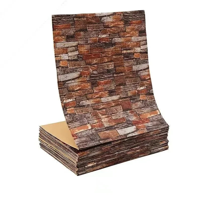 Papier peint auto adhésif brique moderne résistant humidité antistatique 200cm 70cm