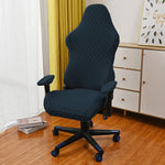 housse chaise élasthanne polyester anti salissures couleurs noir blanc gris moderne ergonomique adjustable roulettes